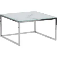 Beliani Lot de 2 tables basses effet marbre Blanc et argent Brea Lumarko