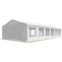 TOOLPORT Tente de réception 6x12m Tente réception solide PVC 600 N Bâche étanche et montage rapide