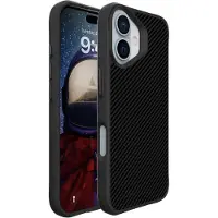 IMoshion Rugged Hybrid Carbon Case pour Apple iPhone 16 - Noir