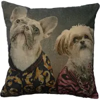 Mars & More Coussin "", tissu velours, motif "preppy" pour chien, 45x45 cm