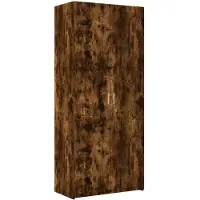 vidaXL Highboard chêne fumé 80x42,5x185 cm Matériau dérivé du bois