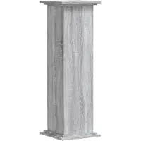 vidaXL Support pour plantes sonoma gris 33x33x100 cm bois d'ingénierie
