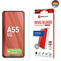 Displex Protection d'écran en verre trempé Real Glass + Case Samsung Galaxy A55 - Transparent