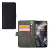 Mobilize Étui portefeuille en cuir synthétique - - Noir - Motif uni - Housse Gelly intégrée - Protection contre chocs