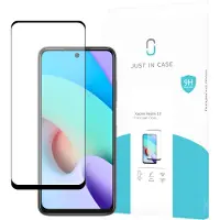 Just in Case Protecteur d'écran en verre trempé bord à bord noir Xiaomi Redmi 10/10 (2022) (1 pcs, Xiaomi Redmi 10), Téléphone portable : film de protection, Noir