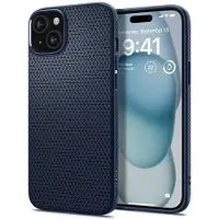 Spigen Coque Liquid Air pour Apple iPhone 15 - Navy Blue
