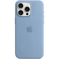 Apple Coque en silicone MagSafe iPhone 15 Pro Max - Winter Blue