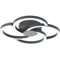 Brilliant LED Plafonnier Fico LED, 34 cm, 2300 lm, 3000 K, aluminium, noir