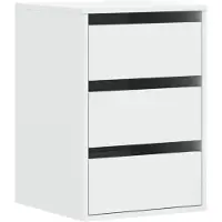 vidaXL Commode blanche 40x41x58 cm Bois composite