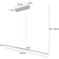 Steinhauer Suspension design Bande 150cm gris