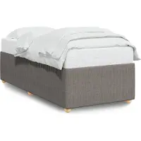 vidaXL Cadre de lit sans matelas Taupe 90x200 cm Tissu