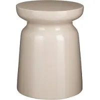 Mica Decorations Table d'appoint Stage - H45 x Ø35 cm - Ciment - Beige