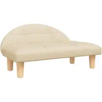 vidaXL Lit pour chien crème 70x52x30 cm Tissu