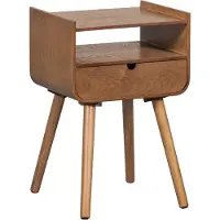 Woood Table de nuit Nils - Bois - Naturel - 54x36x30