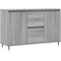 vidaXL Sideboard Gris Sonoma 101,5x35x70 cm Bois composite