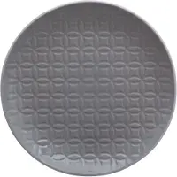 Secret De Gourmet Assiette à dessert avec motif gaufré gris, vaisselle en céramique élégante et à la mode