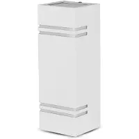 V-TAC Lampe murale d'extérieur - UP - Down - Fixations murales - Support GU10 - IP44 - Blanc