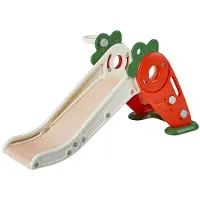 Vevor Toboggan Intérieur Enfants 1-12 ans Toboggan Extérieur pour Enfants de Moins de 39,9 kg avec Panier de Basket Basket-ball Bandes Antidérapantes Escalier Aire de Jeux Toboggan pour Tout-petits