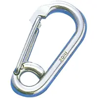 Talamex Carabiner Hook Oval 10 Units Bleu 6 mm