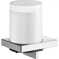 Keuco Lotionspender EDITION 90 SQUARE m Kri-gl Halt. u Pu vc B 78mm