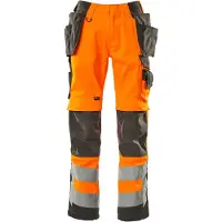 Mascot Safe Supreme 15531 Hanging Pockets Big Work Pants Orange 58 / 30