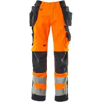 Mascot Safe Supreme 15531 Hanging Pockets Big Work Pants Orange 58 / 30