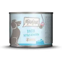 MjAMjAM Lot Junior 24 x 200 g pour chiot - poulet, œuf