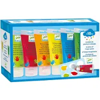 Djeco 6 Tubes de peinture à doigts