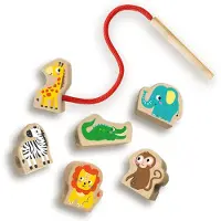 SES Creative SES CreativeAnimaux en bois en laisse - - UneTaille - Jouets