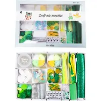 Creativ Company Kit de bricolage créatif Monstre, boîte de matériel créatif pour jouer, explorer, apprendre