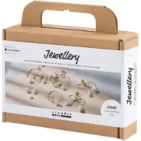 Creativ Company Kit de bricolage de bijoux - Hobbyset Faire soi-même des colliers de perles