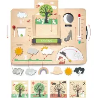 Tender Leaf Toys Tender Leaf station météo jouet éducatif en bois - planche climatique éducative