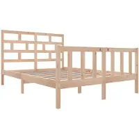 vidaXL Lit en bois massif pin 140x200 cm