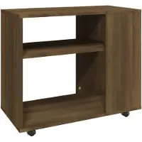 vidaXL Table d'appoint Chêne marron 70x35x55 cm Bois d'ingénierie