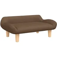 vidaXL Hundekorb 70x40x24 cm Stoff braun