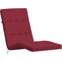 vidaXL Coussins de chaise longue lot de 2 rouge bordeaux tissu oxford