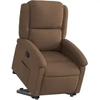 vidaXL Fauteuil relax avec releveur Marron Tissu