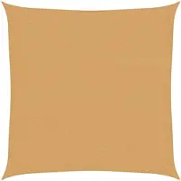 vidaXL Voile d'ombrage 160 g/m² carré sable 3x3 m PEHD