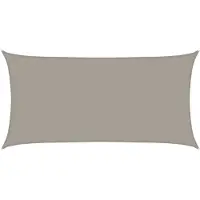 vidaXL Voile d'ombrage 160 g/m² rectangulaire gris clair 4x7 m PEHD