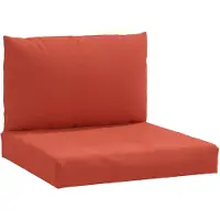 vidaXL Coussins de palette lot de 2 rouge mélangé tissu