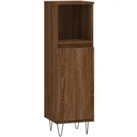 vidaXL Armoire de salle de bain marron imitation chêne 30x30x100 cm Bois composite