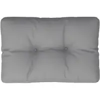 vidaXL Coussin de palette gris 50x40x12 cm tissu
