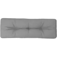vidaXL Coussin de palette gris 120x40x12 cm tissu