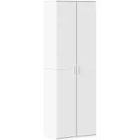 vidaXL Buffet haut blanc 60x35x180 cm bois d’ingénierie