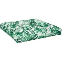 vidaXL Coussin de palette motif de feuilles 80x80x12 cm tissu