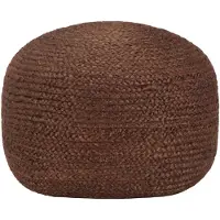 vidaXL Pouf fait à la main Marron 40 x 45 cm Jute