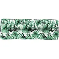 vidaXL Coussin de palette à motif de feuilles 120x40x12 cm Tissu