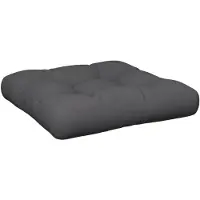 vidaXL Coussin de palette anthracite 50x50x12 cm tissu
