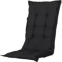 Madison Coussin pour chaise à haut dossier Panama 123x50 cm Noir