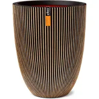 Capi Europe Pot de Fleurs en Plastique Doré Circulaire - Ø 27 cm